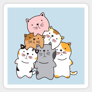 Pile of Kittens Sticker